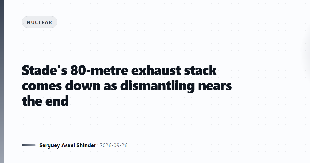 Stade's 80-metre exhaust stack comes down as dismantling nears the end